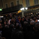 Le 8 janvier sur la place Clémenceau à Orange